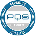 Wir sind PQS-zertifizierter Hilfsmittel-Anbieter, Bereich Perücken